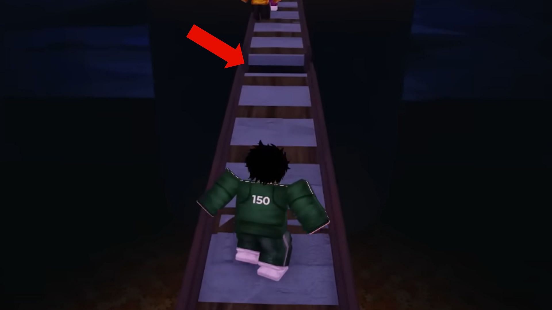 The gap on the Jump Rope bridge (Image via Roblox)